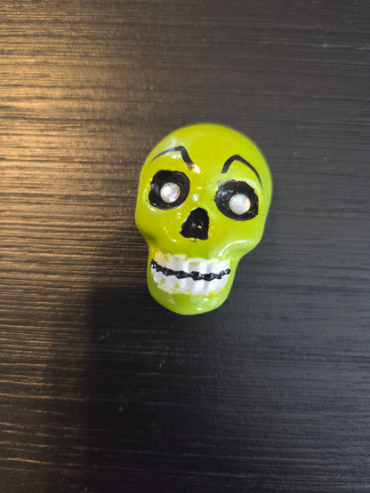 Painted Skull art size 1"X 1.5" with Magnetic back