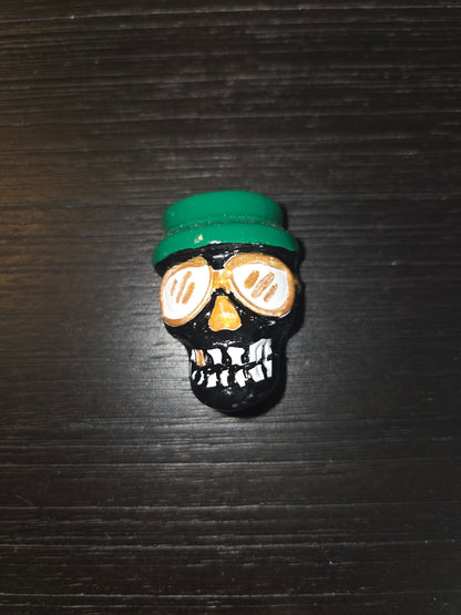 Painted Skull art size 1"X 1.5" with Magnetic back