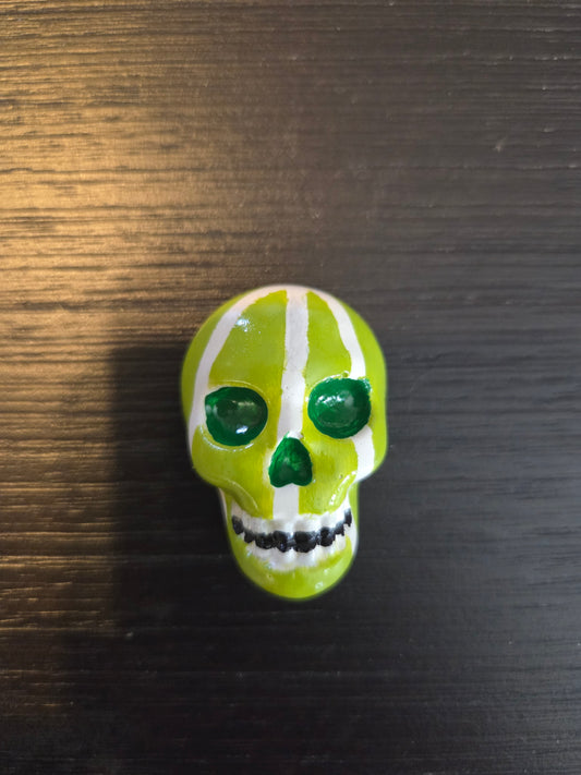 Painted Skull Art with magnet back
