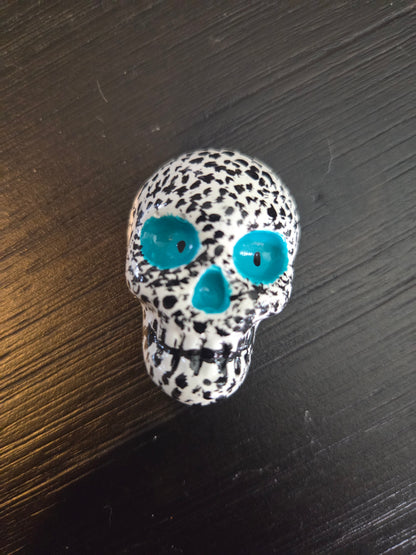 Painted Skull Art with magnet back