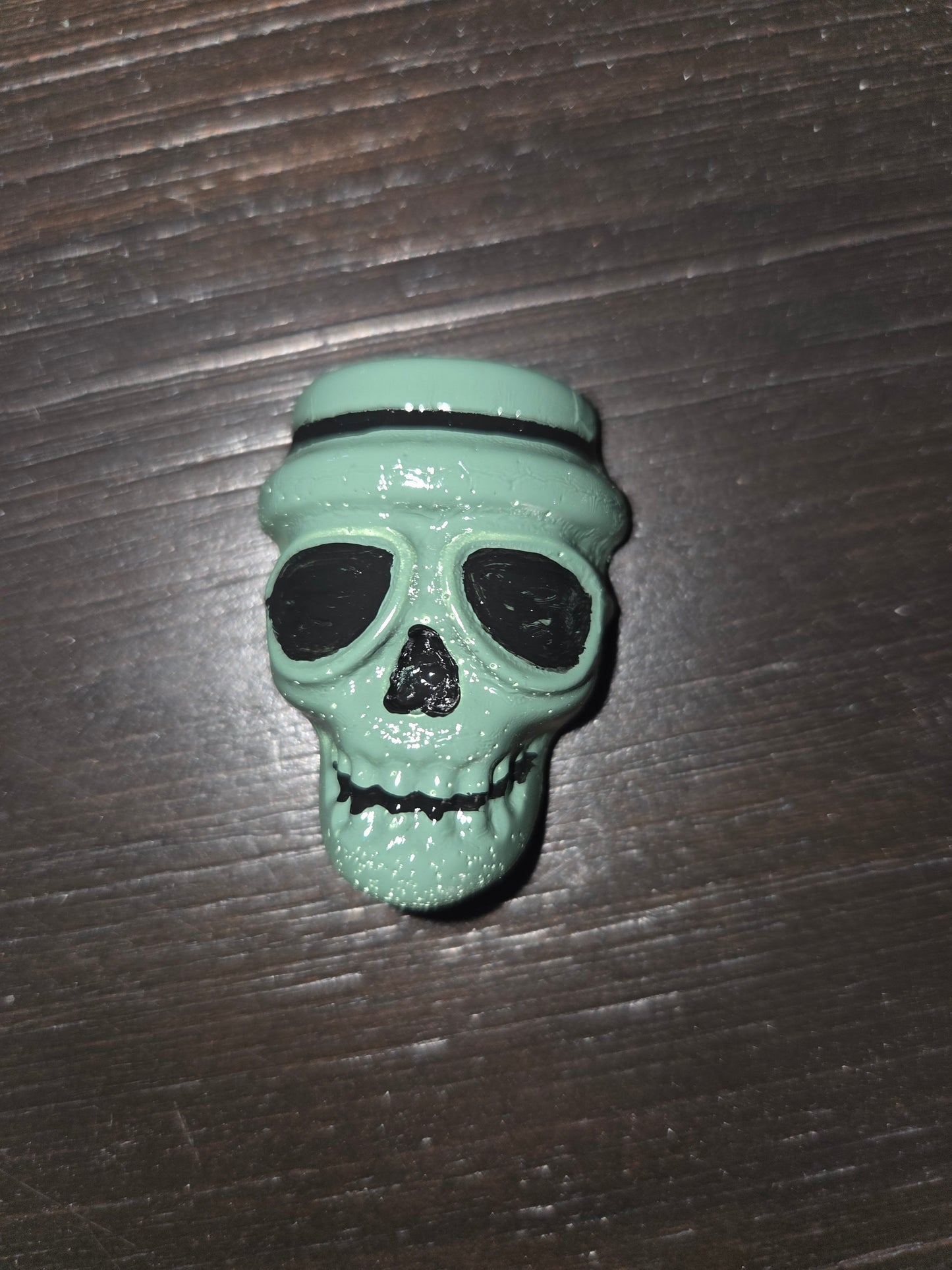 Painted Skull Art with magnet back