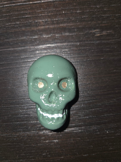 Painted Skull Art with magnet back