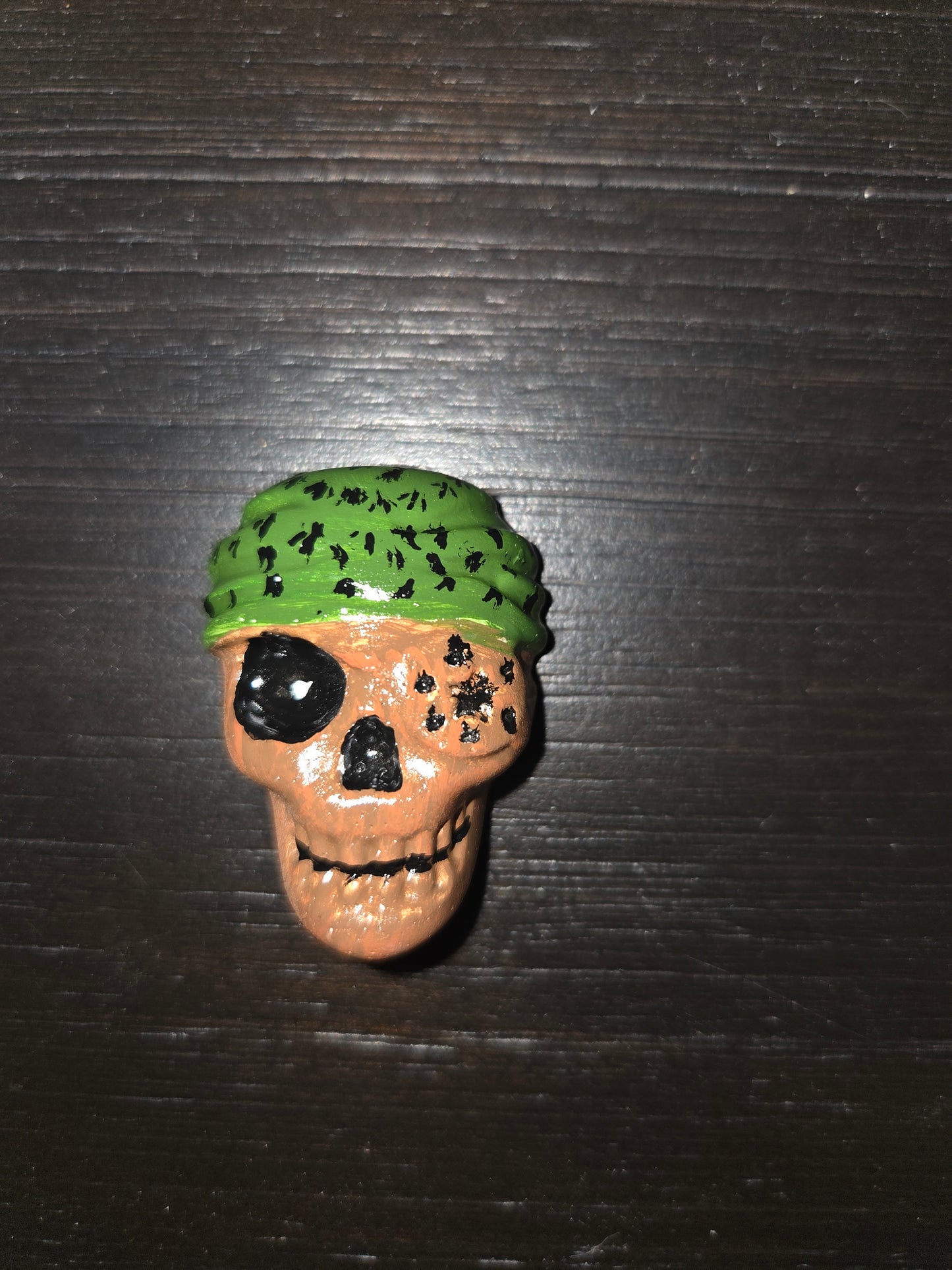 Painted Skull Art with magnet back